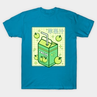 Kawaii Apple Juice Box Cute Juice Lover T-Shirt